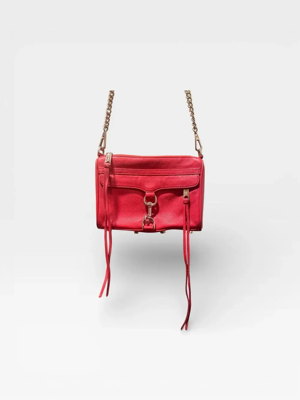 Rebecca Minkoff Mini M.A.C. Red Leather crossbody Bag